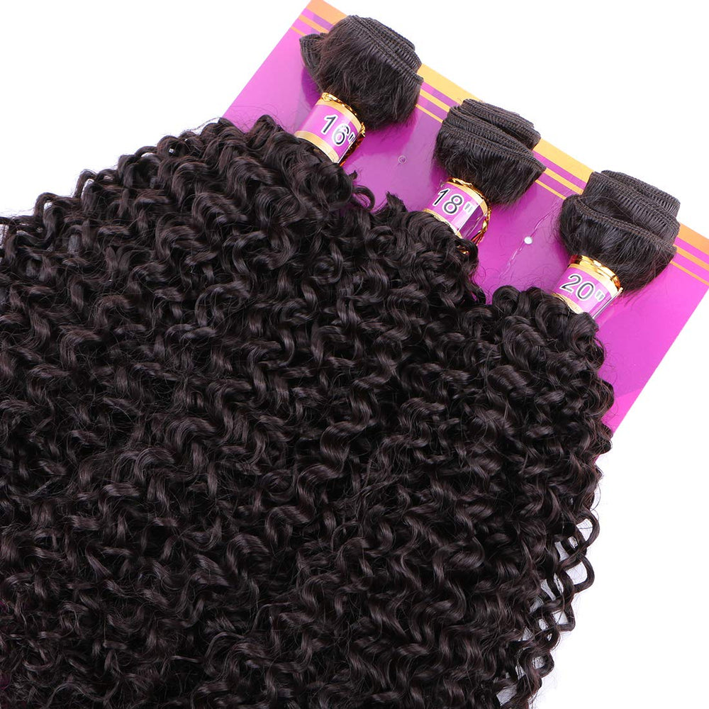 ZHENLISI kinky curly bundles flat-iron-safe supports light straightening up to 180C