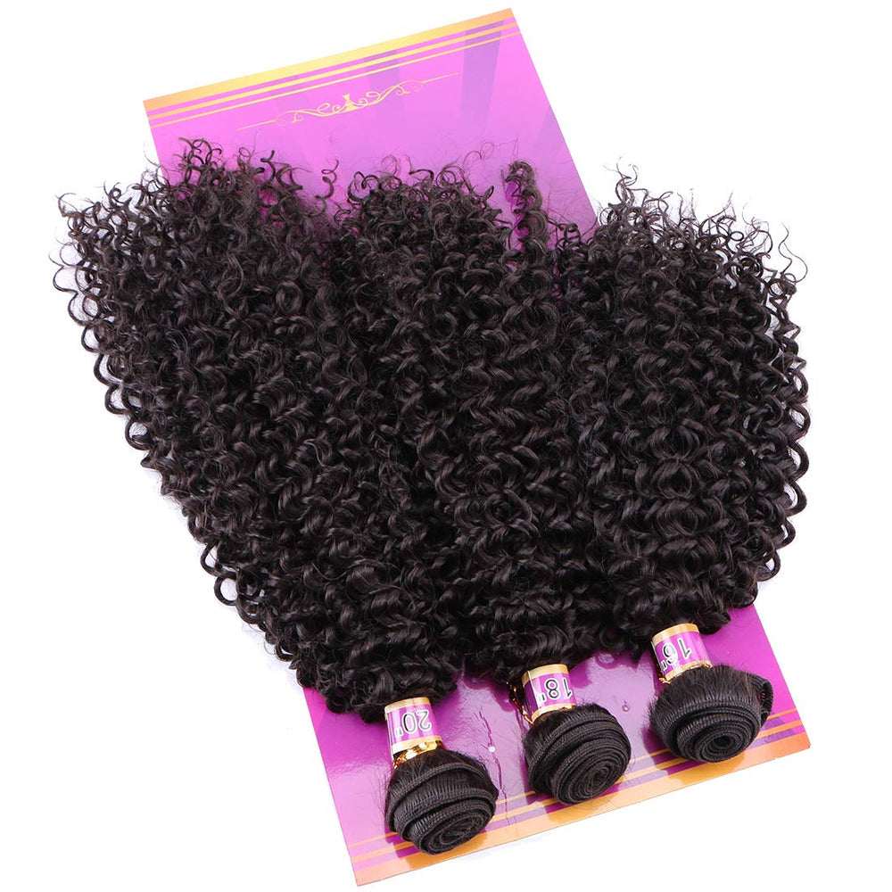 ZHENLISI kinky curly bundles heat-resistant lets you use styling tools safely