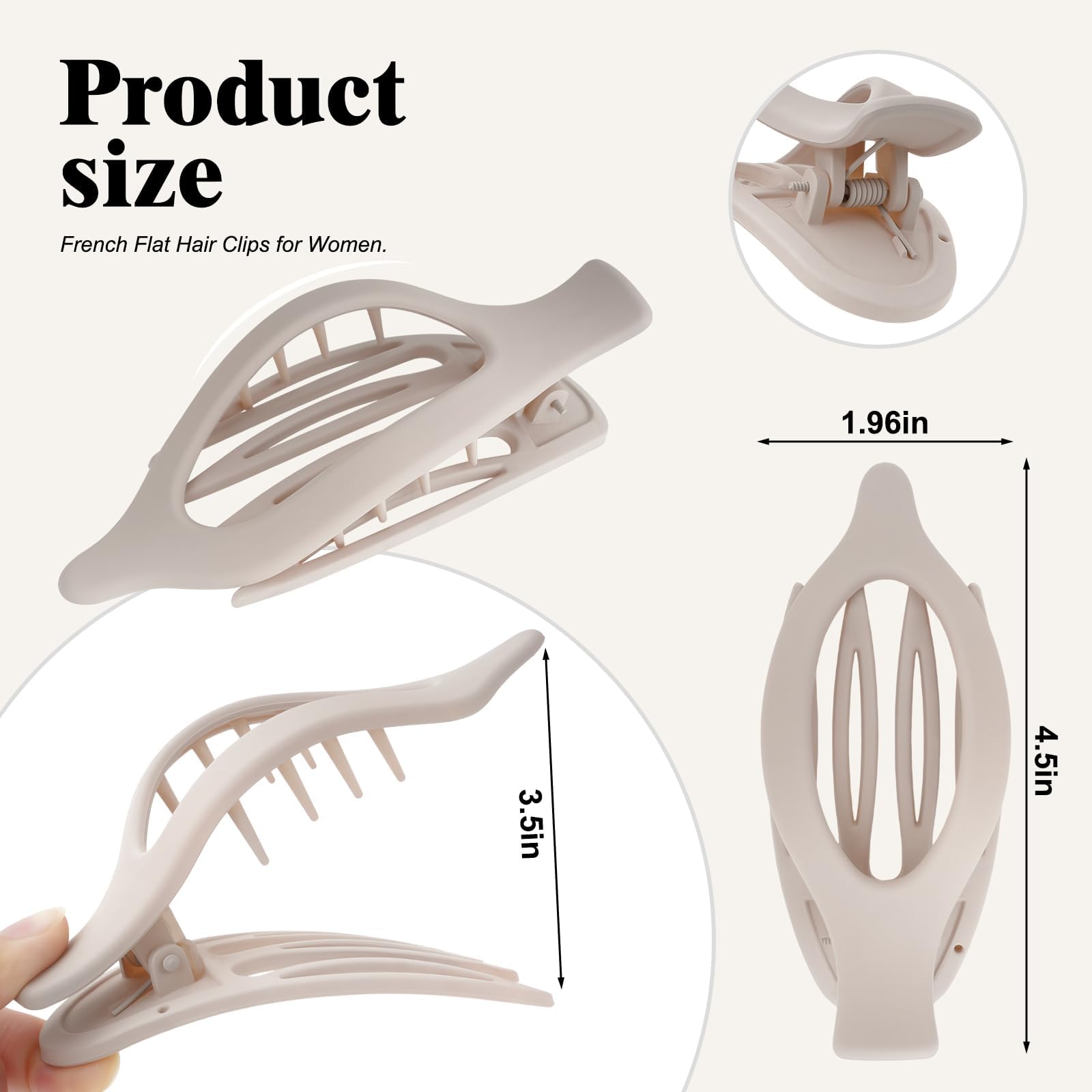 ZHENSILK lightweight matte clip worn for all-day comfort.