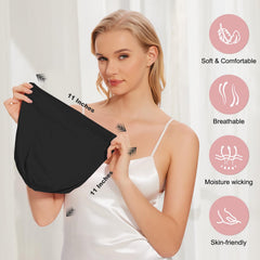 ZHENSILK six-side-slits design fits curls and braids for versatile styling