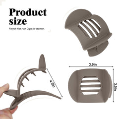 ZHENSILK wide-tooth design enables gentle hold on fine or curly hair.