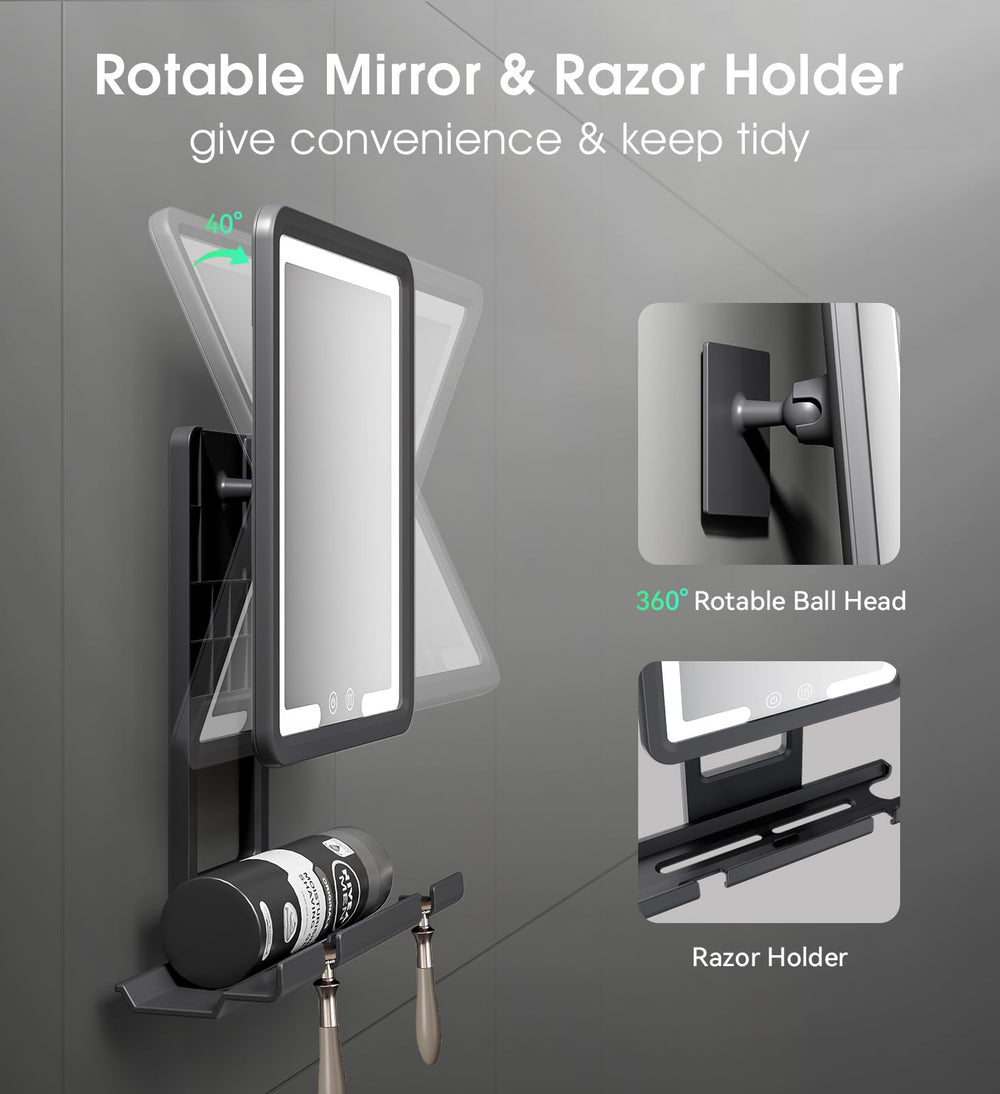 ZHENYEMEI USB-C charging keeps mirror ready without wall socket