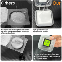 ZHOOGE Dip Foam Cups universal compatibility fits all needle sizes for thorough cleaning.