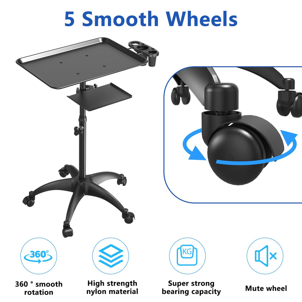 ZHOOGE salon tray cart storage platform keeps tools organized and within reach.