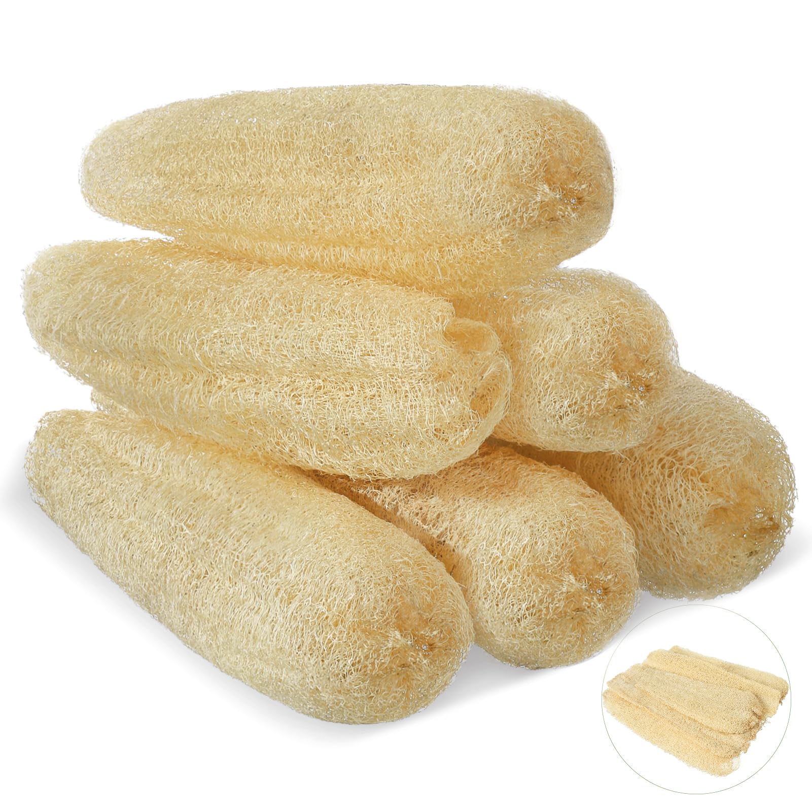 ZhouBoat loofah sponges 11.8-inch pack for dish cleaning and exfoliation