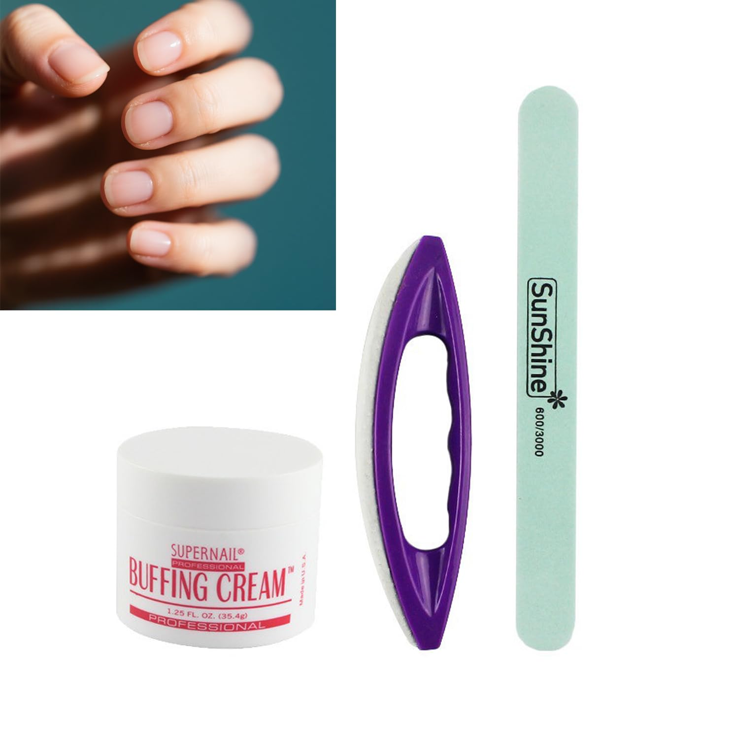 ZHQZZPH polishing strip delivers a glossy finish on natural nails