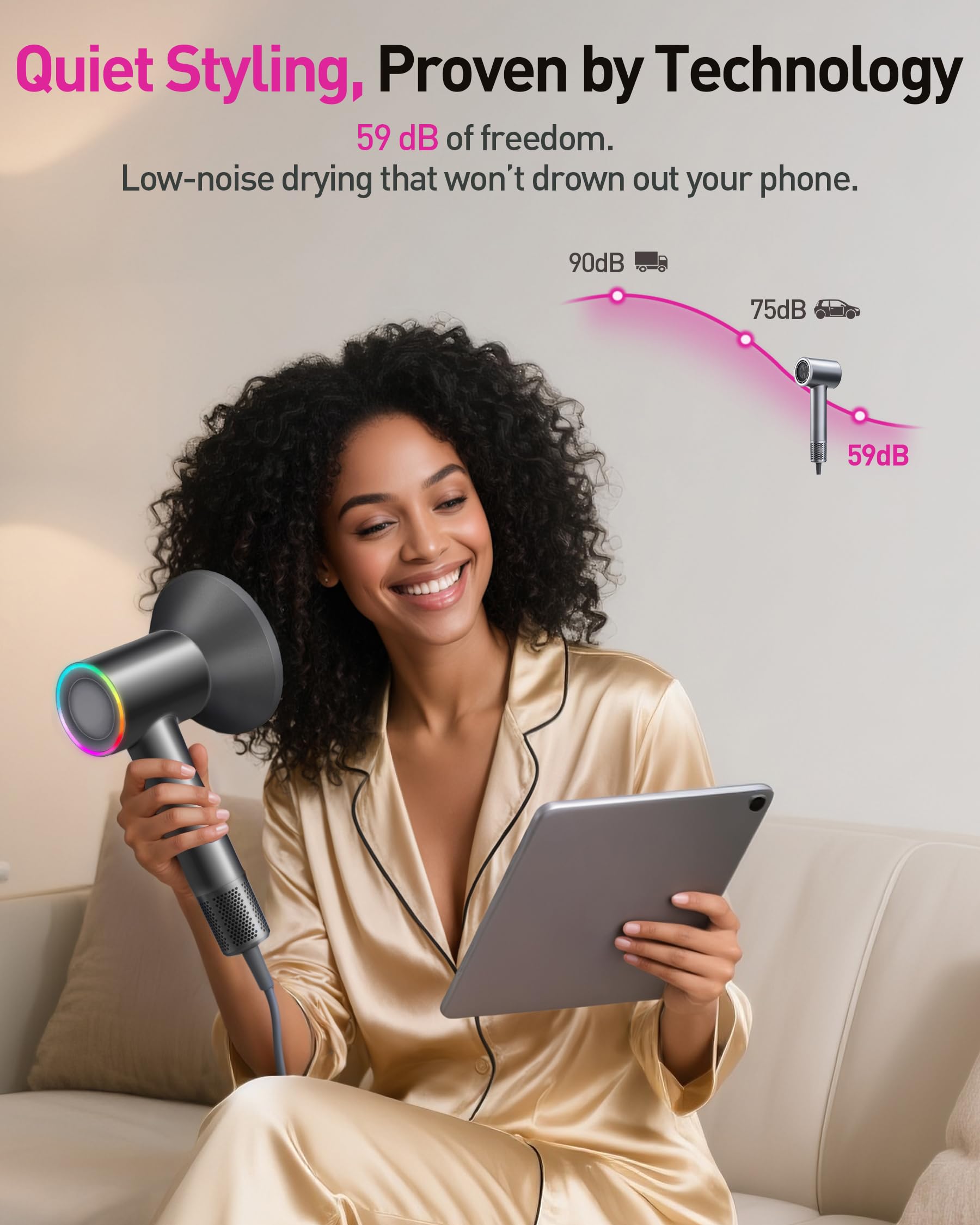 Zibtes compact, travel-friendly design fits in luggage.