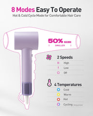 Zibtes high-speed dryer quiet-design image showcases operation under 59dB.