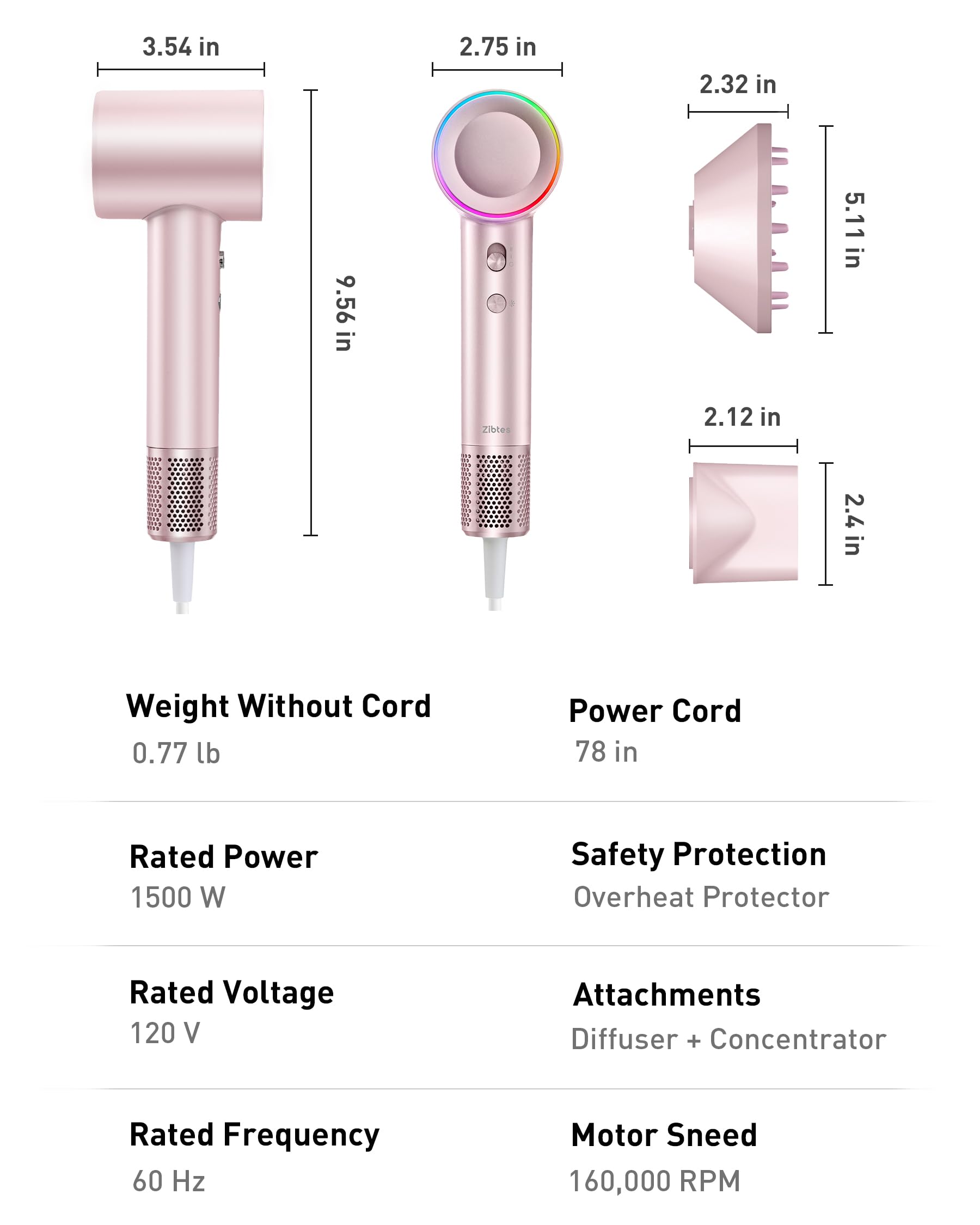 Zibtes rose-gold finish adds style to daily routine