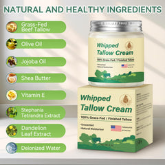 ZIIDII beef tallow-ingredients-inside-bowl displays olive oil, jojoba oil, and shea butter.