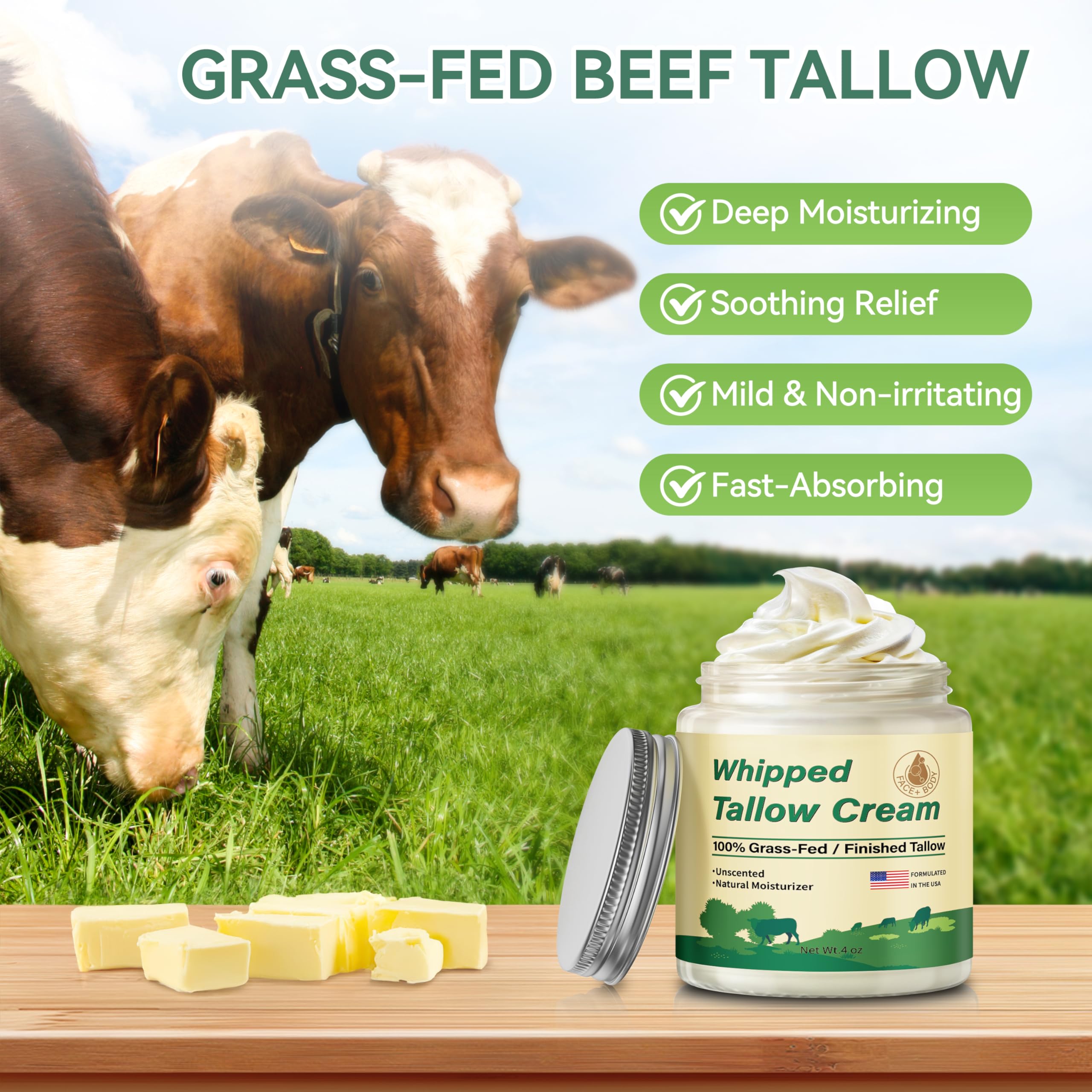 ZIIDII beef tallow jar-closeup highlights natural ingredients and grass-fed quality.