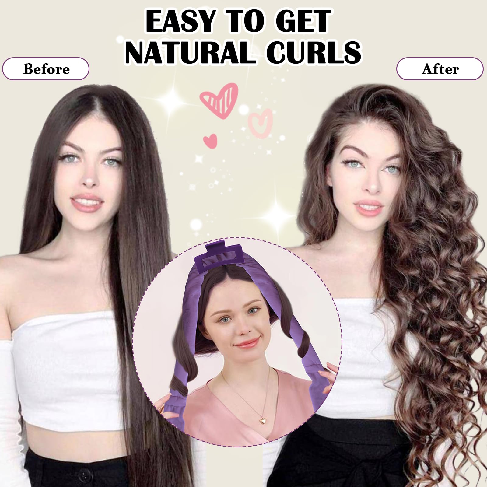 ZILAMPU 9-piece gift set includes headband, clips, ties, bonnet and bag
