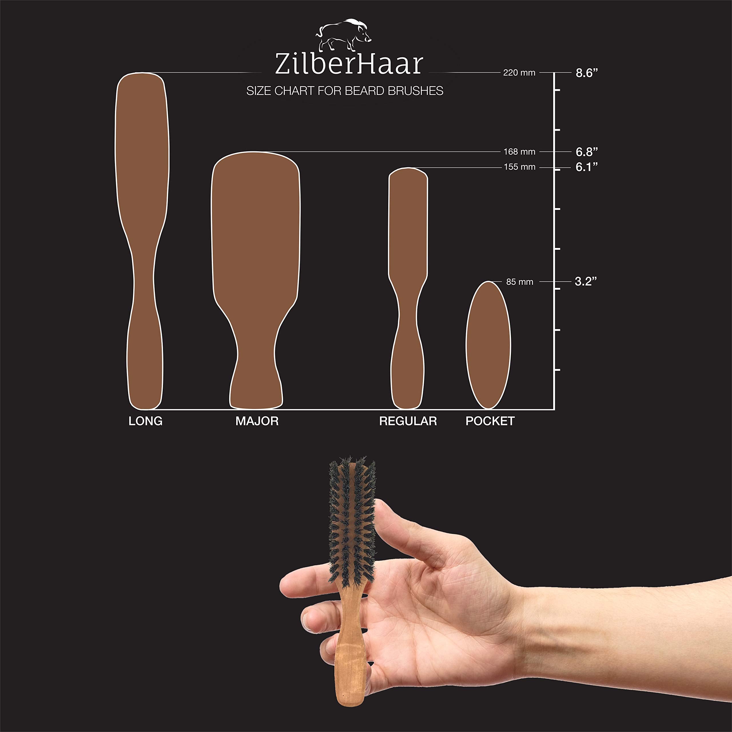 ZilberHaar packaging display emphasizes premium materials and quality.