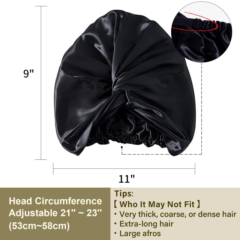ZIMASILK silk bonnet worn during bedtime for smooth morning hair