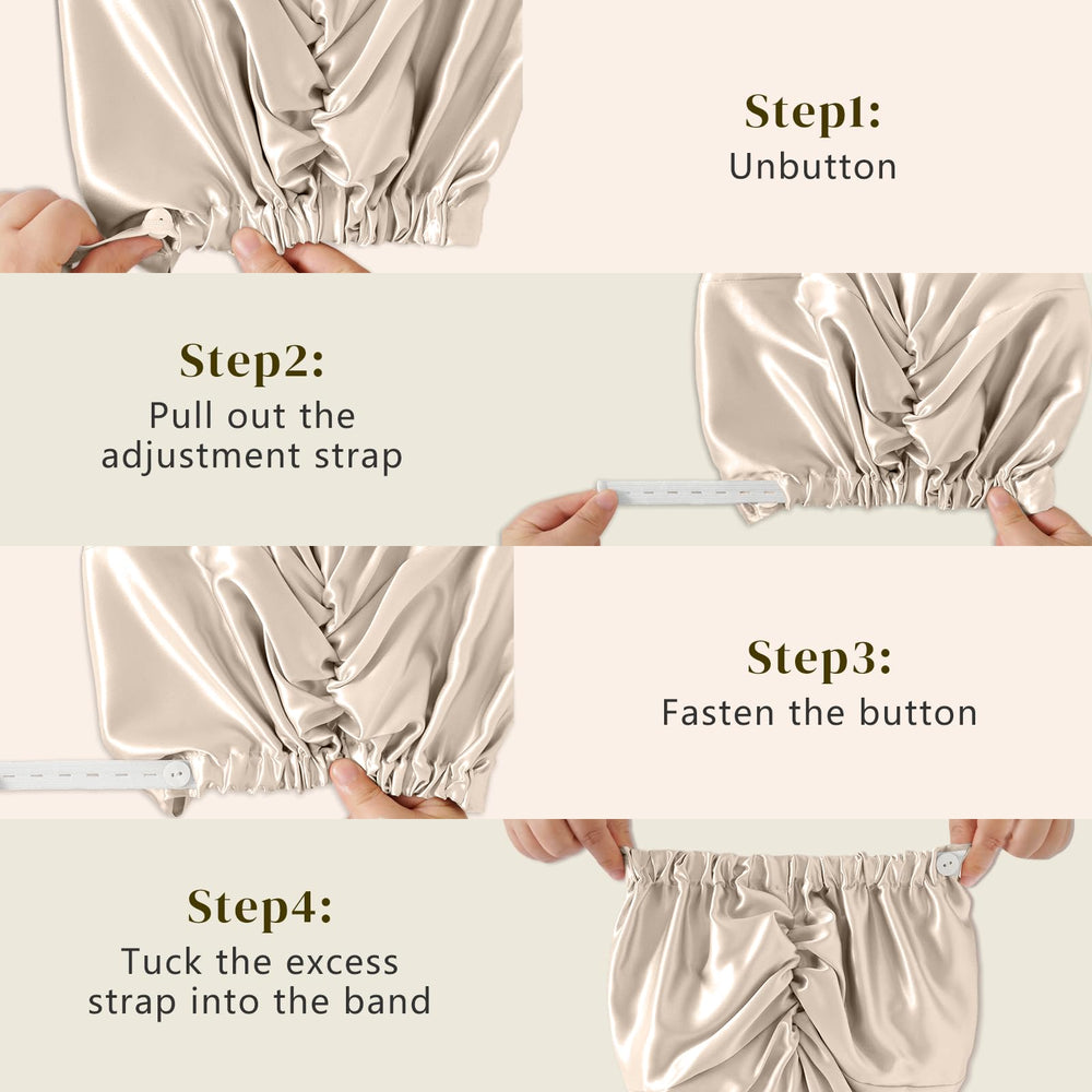 Closeup illustrating frizz reduction with ZIMASILK silk