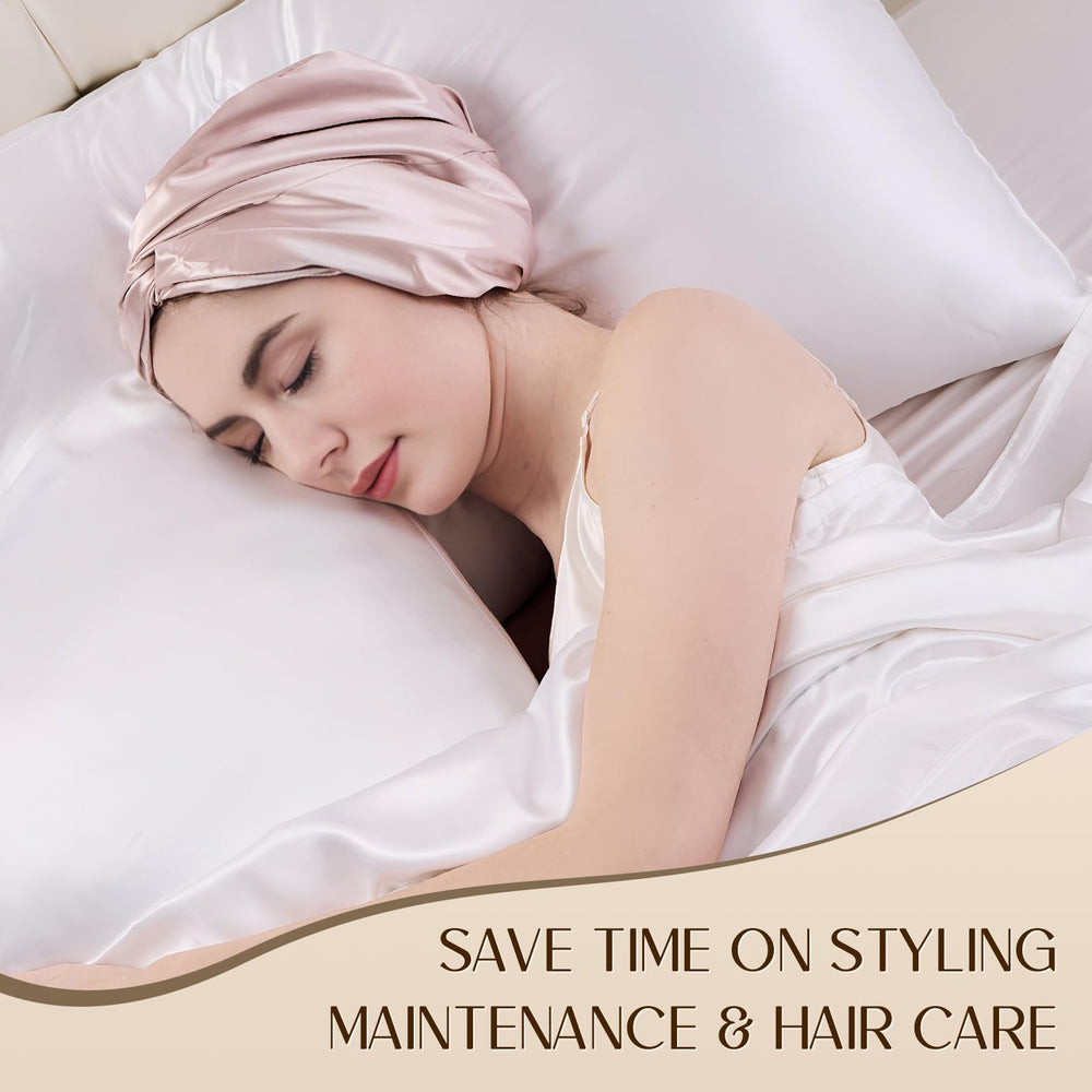 ZIMASILK hypoallergenic OEKO-TEX silk bonnet safe for sensitive scalps