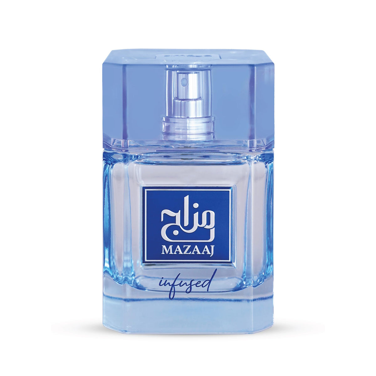Zimaya Mazaaj Infused for Men bottle — citrus-forward opening for an energizing daytime mood.