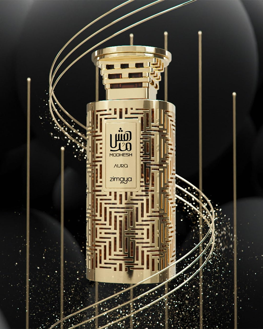 zimaya Modhesh Aura Pour Homme worn-on-skin scenario showing confident daily wear appeal