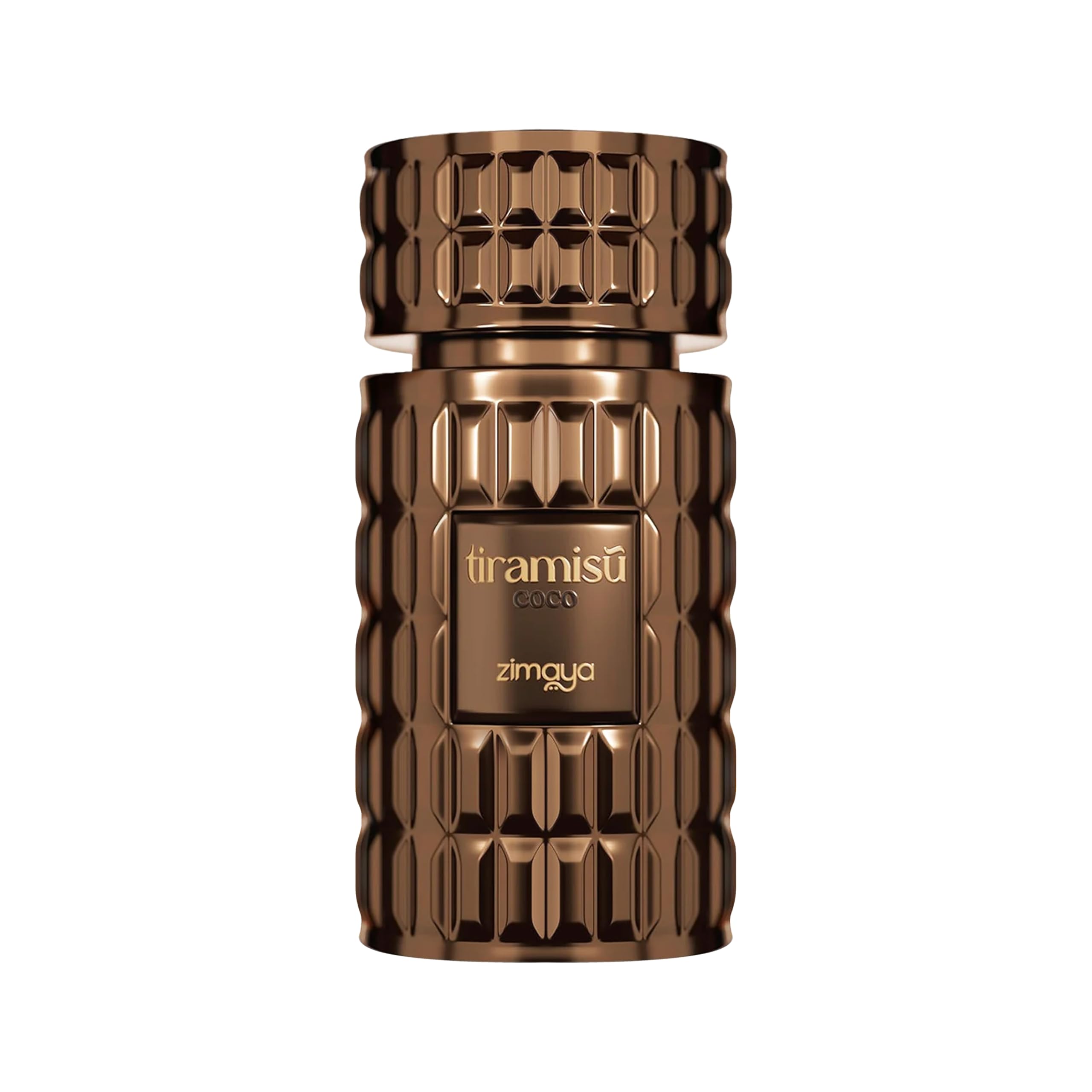 Zimaya Tiramisu Coco bottle front view ideal for evening wear inspiration.