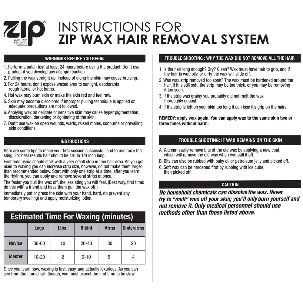 Zip Wax 7oz enables at-home waxing, offering cost savings and convenience