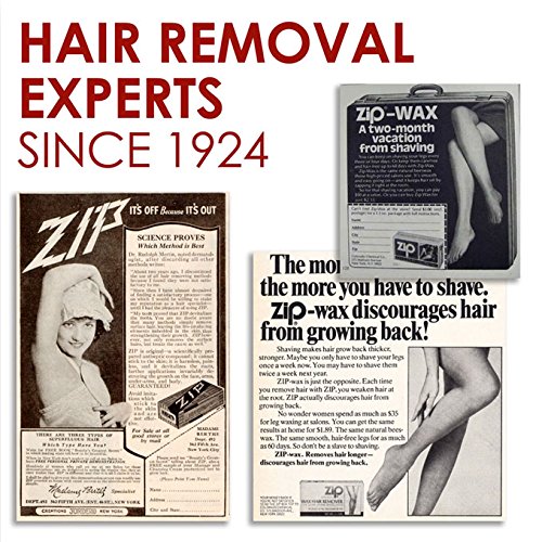 Zip Wax 7oz strip-free application demonstrates mess-free waxing at home