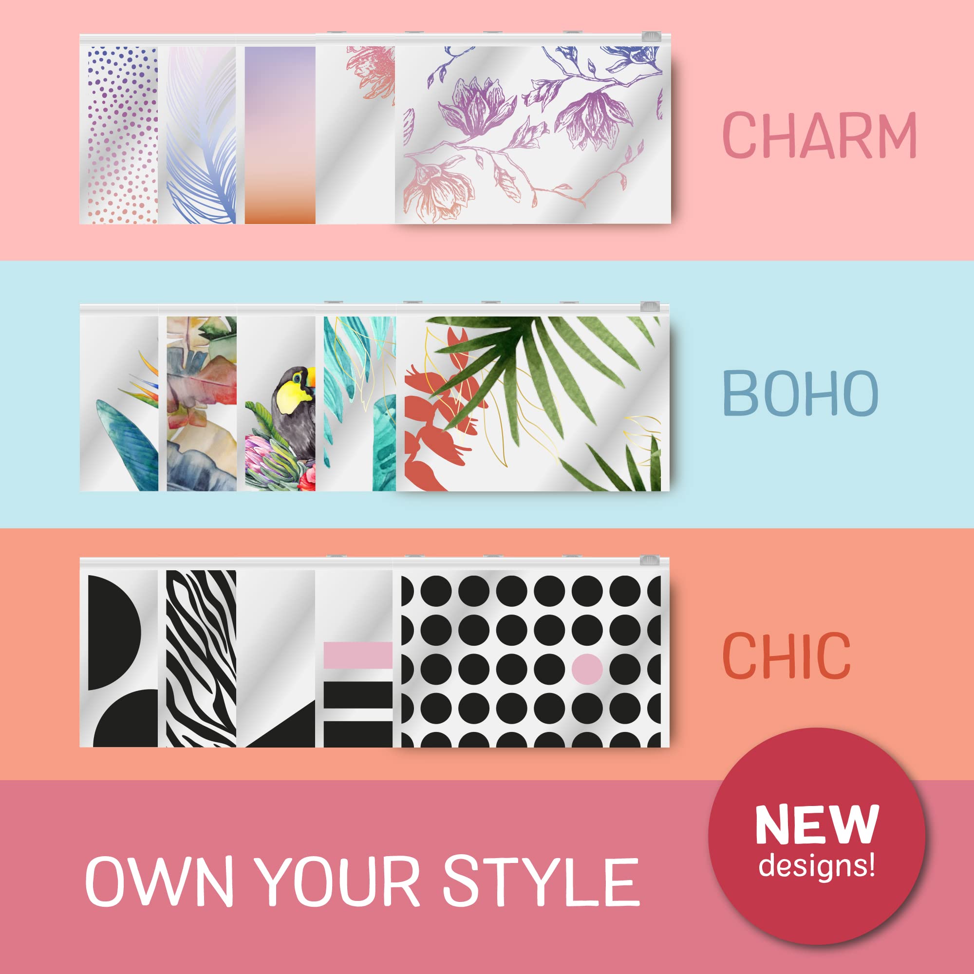 Ziploc handbag organizer keeps items sorted in purses and backpacks.