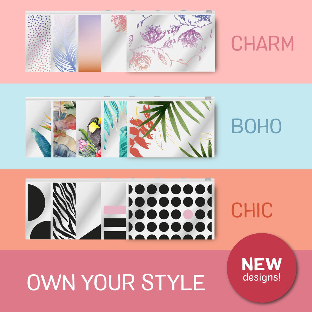 Ziploc handbag organizer keeps items sorted in purses and backpacks.