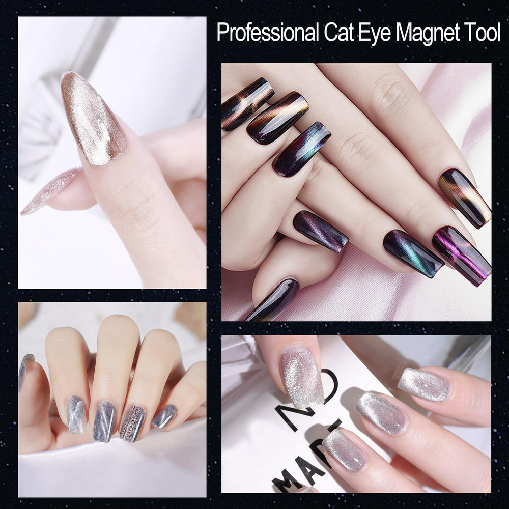 ZIRATONES cat eye magnet portable case for on-the-go nail art