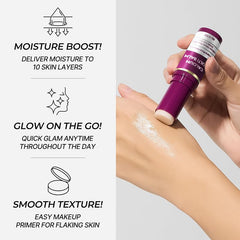 ZITNODO Cemenrete balm stick application demonstrates fast-absorbing formula for quick daily use