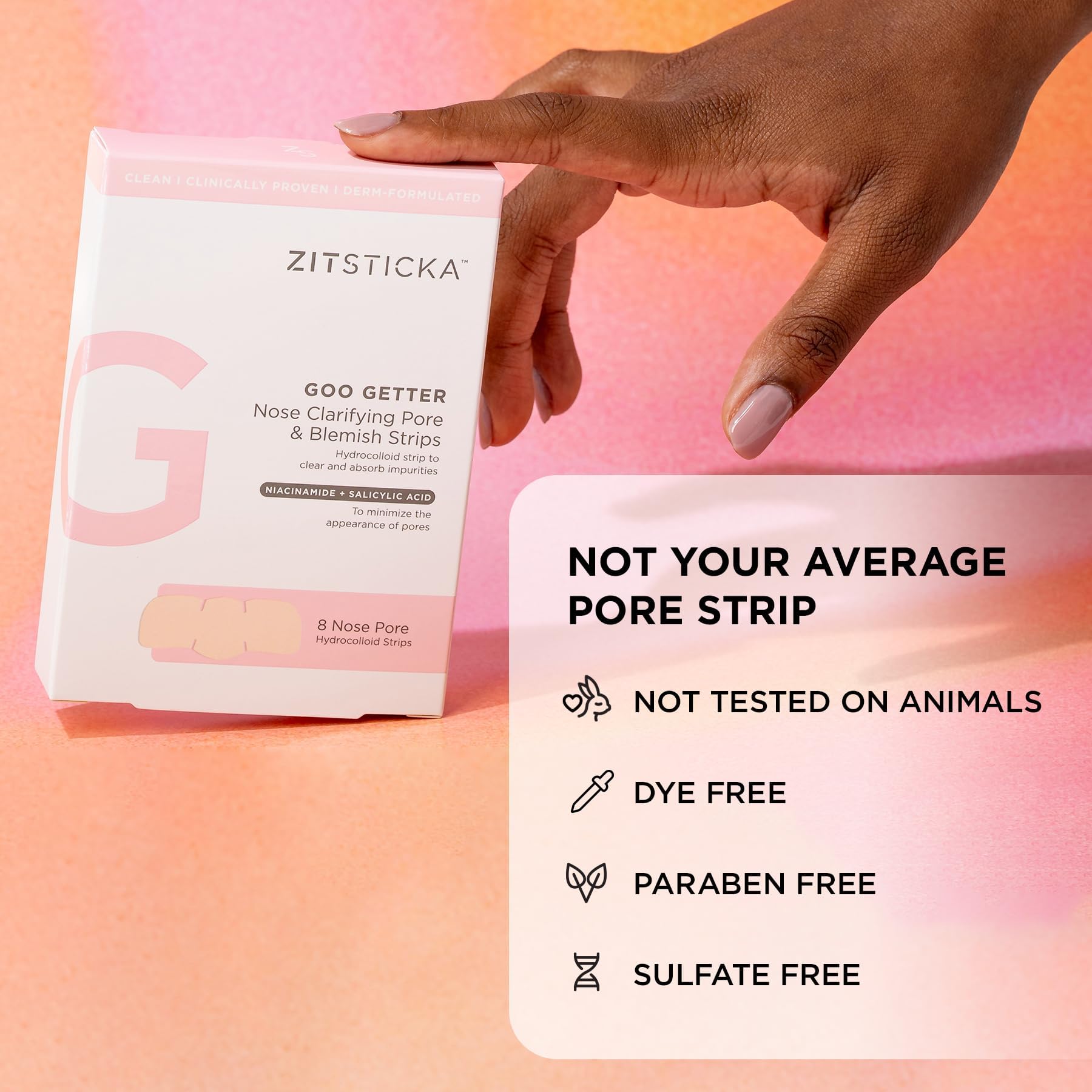 ZitSticka Goo Getter accelerated-skin-renewal closeup suggests faster recovery of pimples