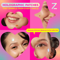Hydrocolloid patch drawing moisture while shielding blemish