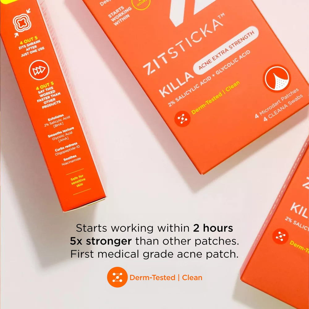 Patch surface dry and ready-to-use for ZitSticka Killa patch
