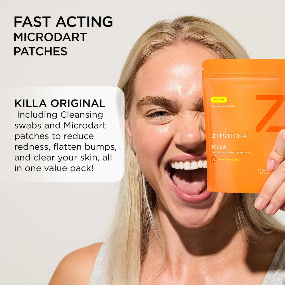 ZitSticka Killa CLEANA priming swabs for patch prep.
