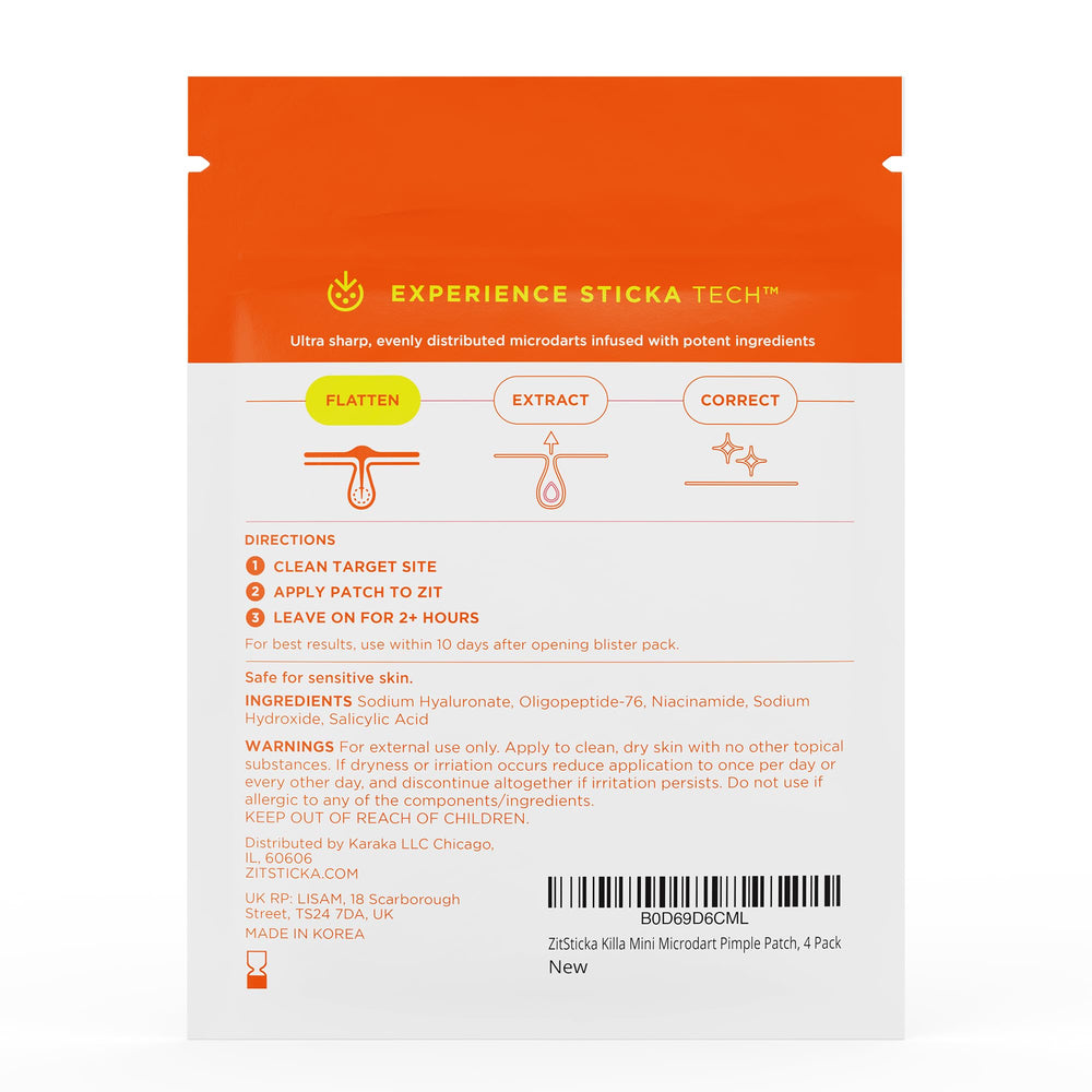 ZitSticka Killa Mini patch used at night for convenient routine support