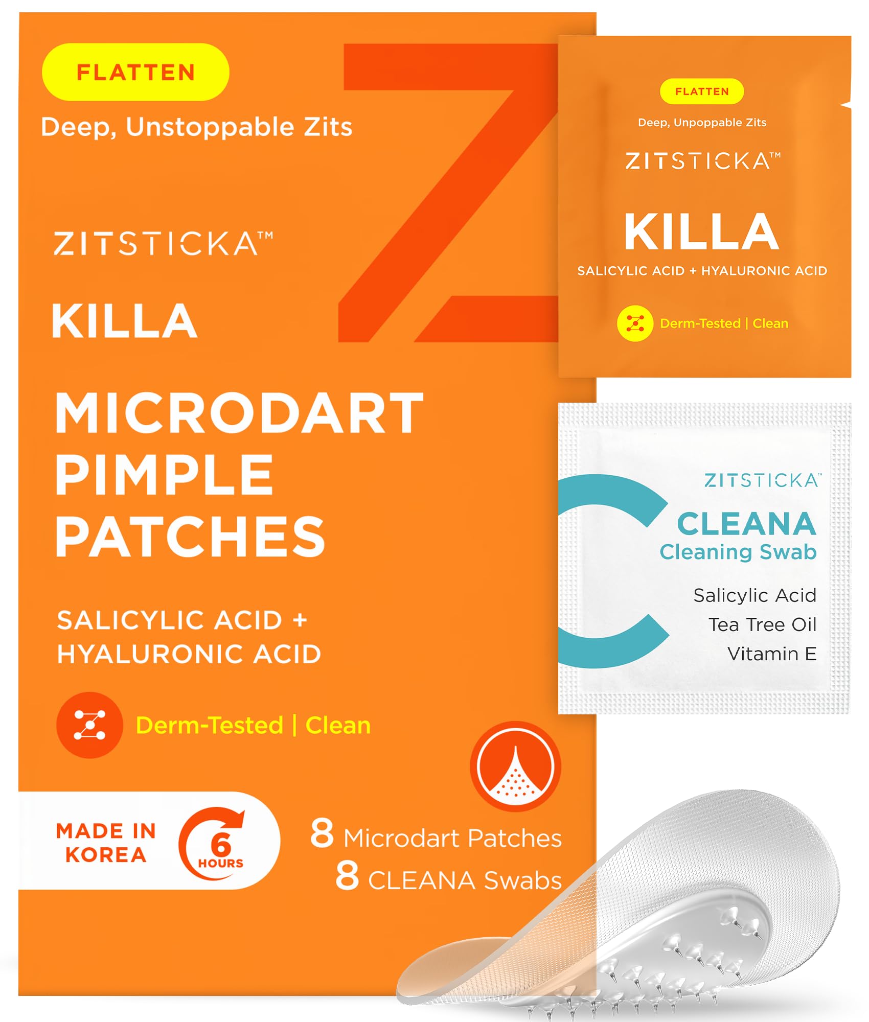 ZitSticka Killa patch closeup targets early-stage zits for discreet treatment.