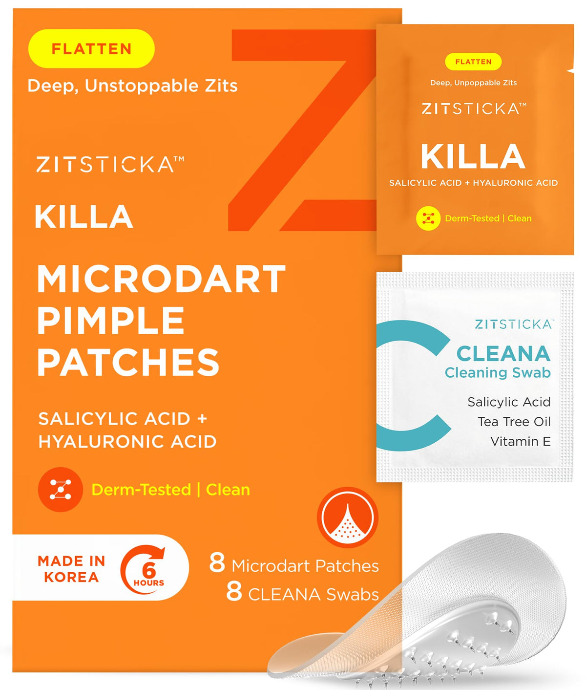 ZitSticka Killa patch closeup targets early-stage zits for discreet treatment.