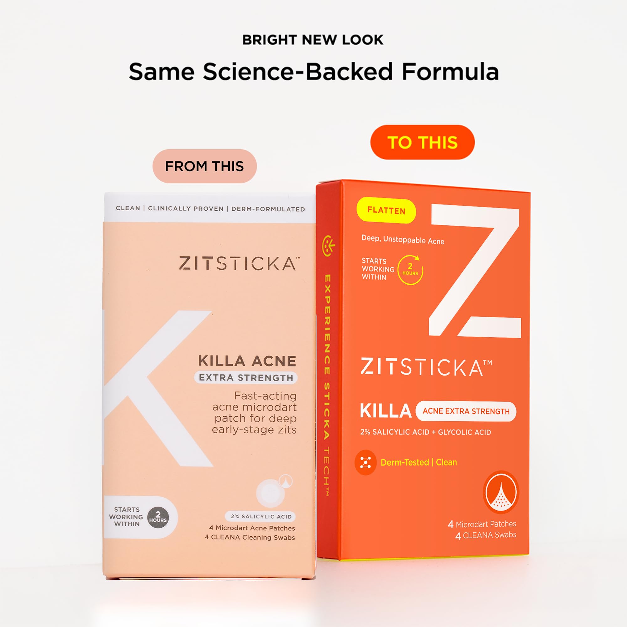 ZitSticka KILLA patch claims two-hour action for deep zits.