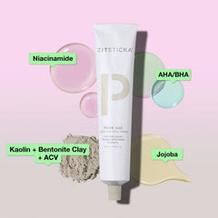 ZitSticka PORE VAC cap off shows texture readiness for concentrated masking