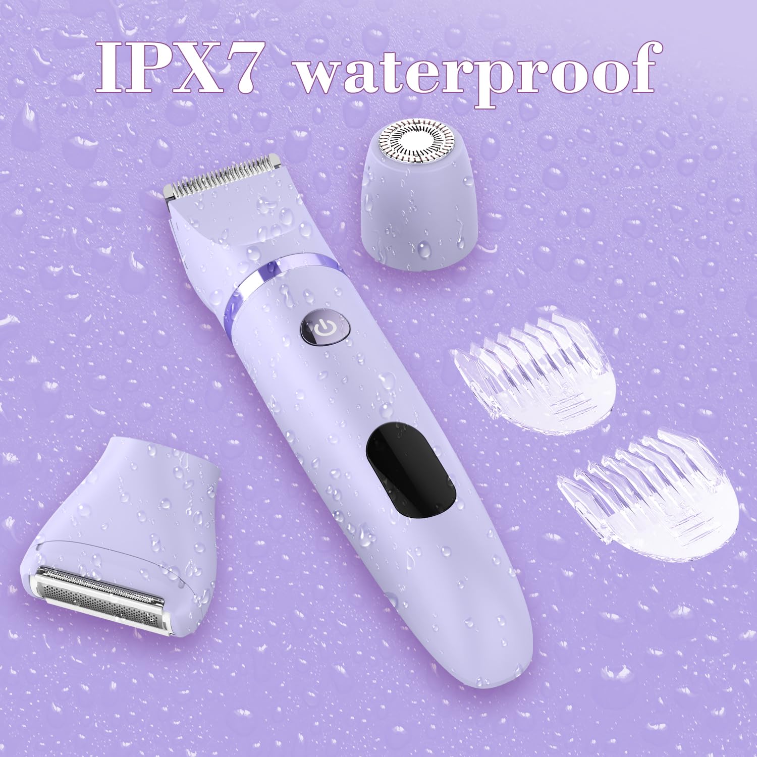 Zivelier facial trimmer head used on cheeks for gentle shaping