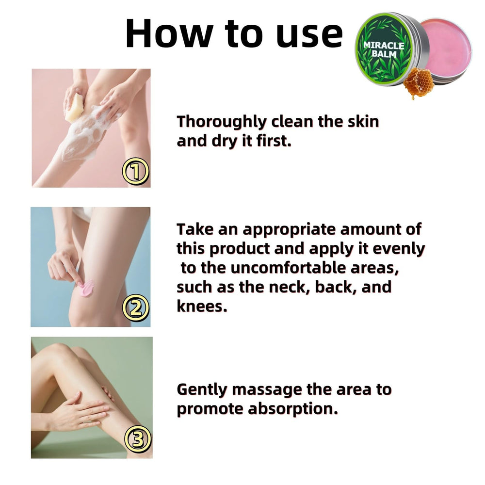 Ziweilianlian Miracle Balm legs and feet use relaxes joints and reduces stiffness.