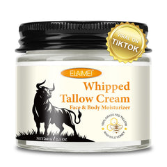 ZIXAOK Grass-Fed Tallow & Raw Honey Balm jar on a vanity promotes deep hydration.