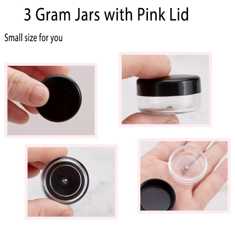 ZIZEMOJA BPA-free tiny cosmetic containers, ideal for creams and balms.