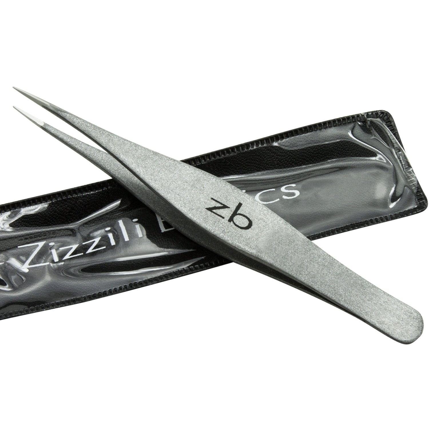 Zizzili Basics eyebrow shaping tweezers in use for precise control