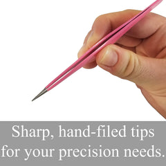 Zizzili Basics ingrown hair tweezers with tip guard and carry pouch for safe travel and storage