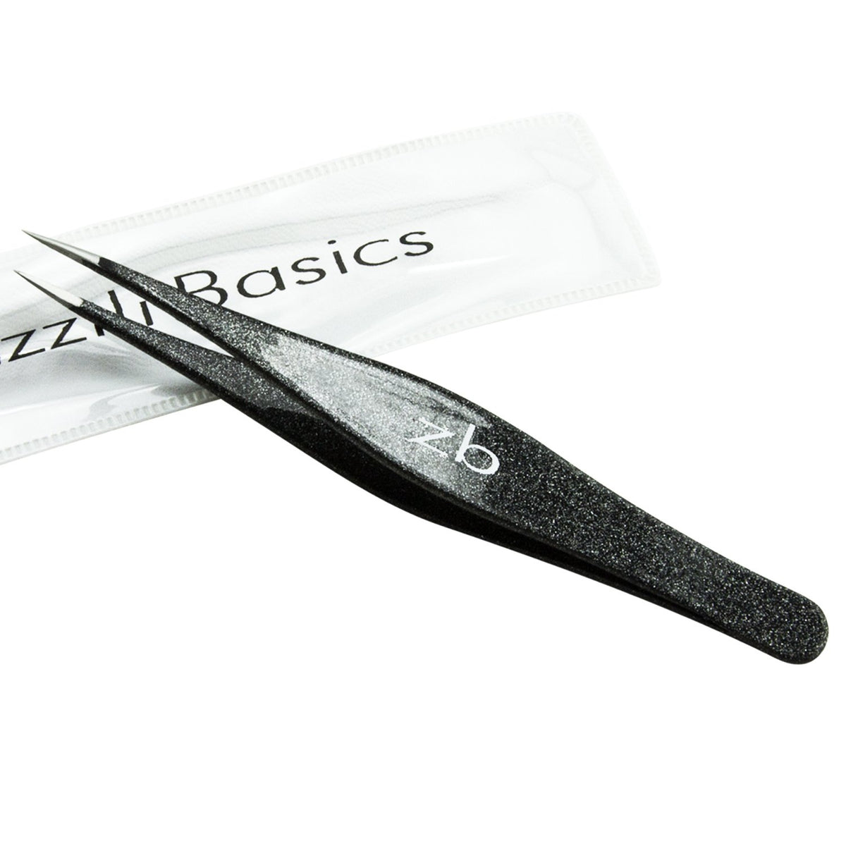 Zizzili Basics ingrown hair tweezers top view for precise safe extraction.