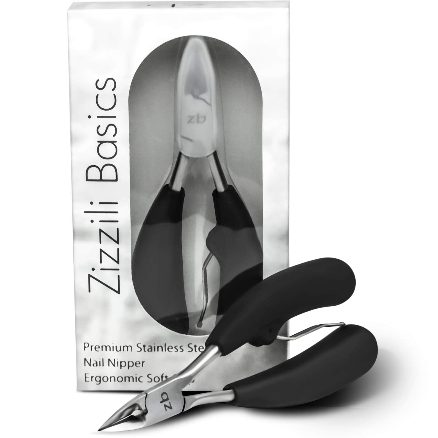 Zizzili Basics toenail clippers with wide jaw enable smooth trimming for thick nails