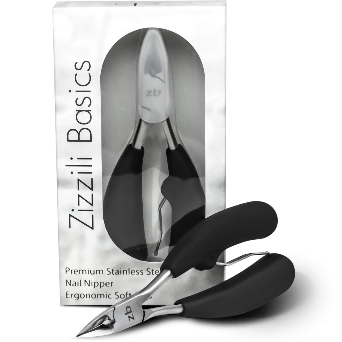 Zizzili Basics toenail clippers with wide jaw enable smooth trimming for thick nails