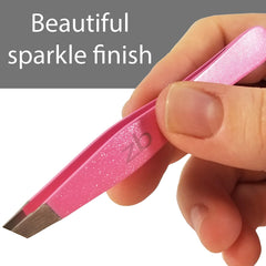 Zizzili Basics Tweezers bubblegum pink protective pouch for travel hygiene