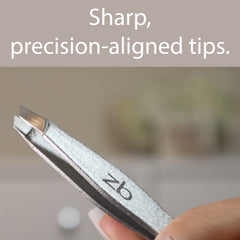 Zizzili Basics tweezers compact 3.5-inch design fits handheld use