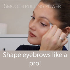 Zizzili Basics tweezers with slant tip provide brow shaping precision